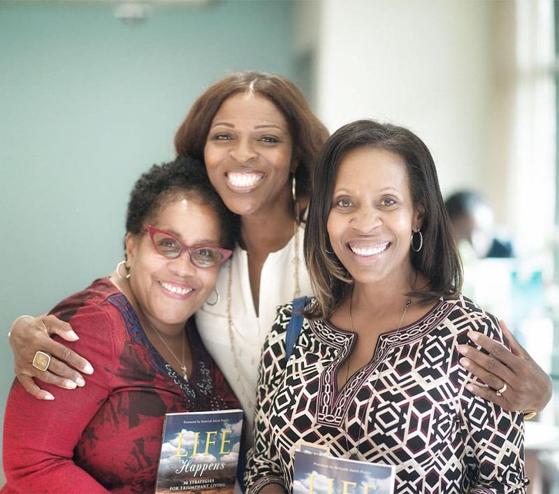 book signing and launch party for Life Happens