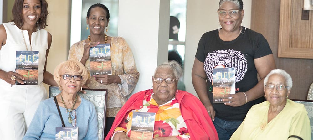 photo from the book launch for Life Happens
